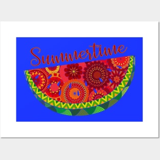 Watermelon Summertime Art Posters and Art